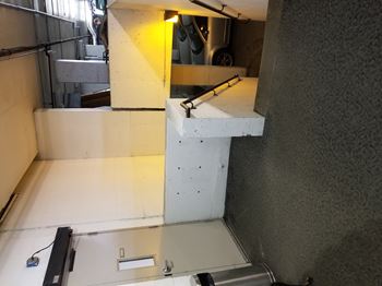 Stairs to lower level garage